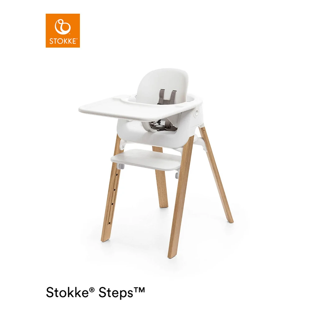 Chaise Steps™ Blanc / Naturel De Stokke® 5 Chaise Steps™ Blanc / Naturel De Stokke® – Image 5