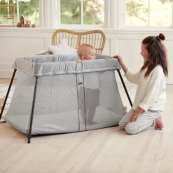 Lit Parapluie Light Argent De BabyBjörn -CYBEX || Beaba || Stokke Soldes Boutique 01012203 8