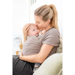 Écharpe De Portage Tricot-Slen Organic Extensible Bio Black 540 Cm De Babylonia -CYBEX || Beaba || Stokke Soldes Boutique 01067842 4