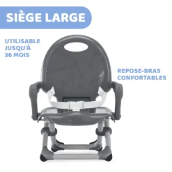 Rehausseur Pocket Snack Dark Grey De Chicco -CYBEX || Beaba || Stokke Soldes Boutique 01089503 4