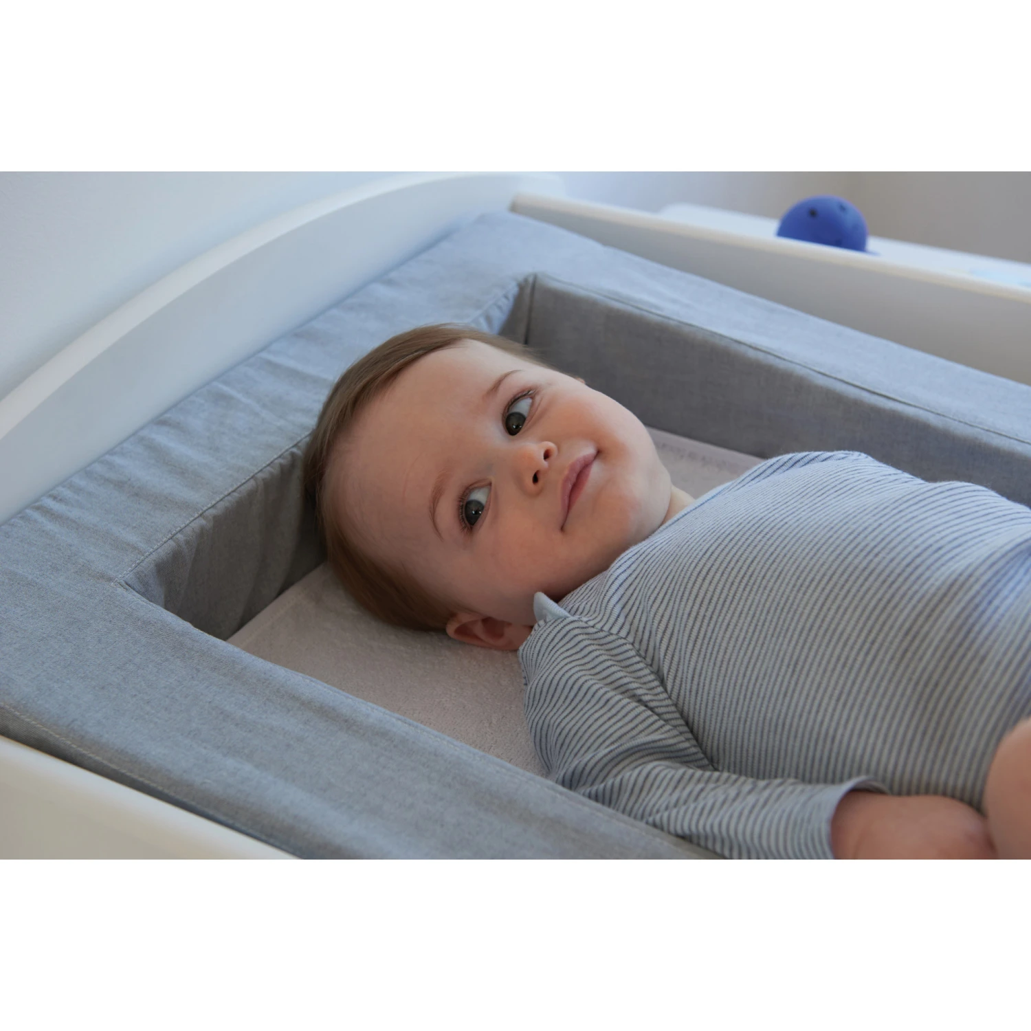 Matelas à Langer Douillet 2en1 Gris Chiné De Candide 4 Matelas à Langer Douillet 2en1 Gris Chiné De Candide – Image 4