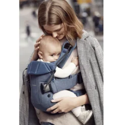 Porte-bébé One Bleu Denim / Nuit Cotton Mix De BabyBjörn -CYBEX || Beaba || Stokke Soldes Boutique 01098333 3