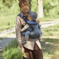 Porte-bébé One Bleu Denim / Nuit Cotton Mix De BabyBjörn -CYBEX || Beaba || Stokke Soldes Boutique 01098333 4