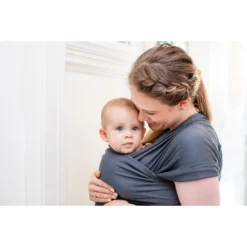 Écharpe De Portage Extensible Tricot-Slen Bambou Bio Smokey Grey De Babylonia -CYBEX || Beaba || Stokke Soldes Boutique 01099086 3