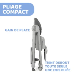 Chaise Haute Polly Magic Relax 4 Roues Graphite De Chicco -CYBEX || Beaba || Stokke Soldes Boutique 01107881 5