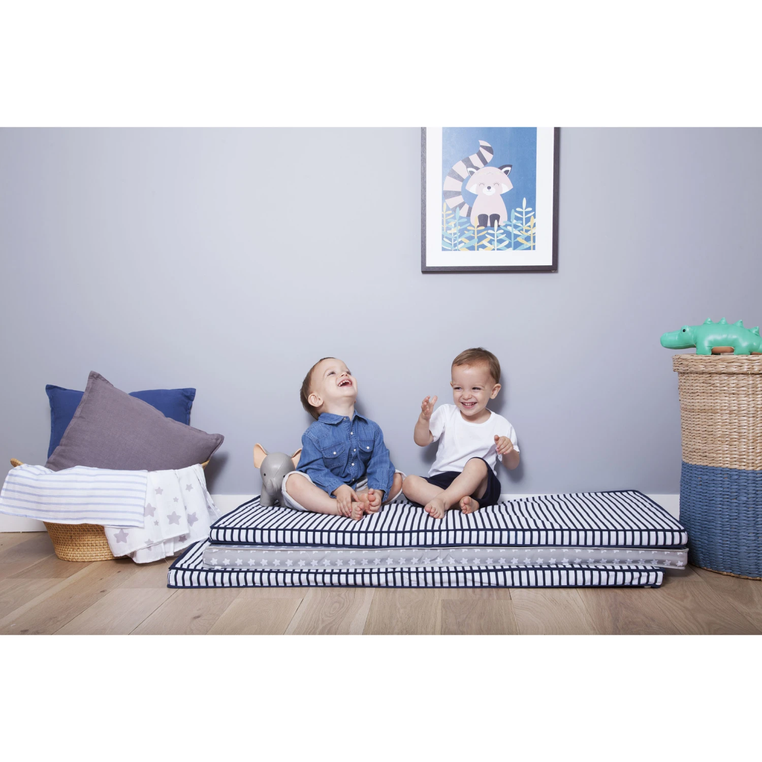 Tapis/Matelas De Sol Blue Stripes De Babytolove 8 Tapis/Matelas De Sol Blue Stripes De Babytolove – Image 8
