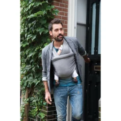 Écharpe De Portage Tricot-Slen Organic Extensible Bio Organic Silvercloud De Babylonia -CYBEX || Beaba || Stokke Soldes Boutique 01122110 4