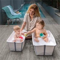 Baignoire Flexi Bath™ XL Transparent Bleu De Stokke® -CYBEX || Beaba || Stokke Soldes Boutique 01125189 5