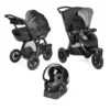 Poussette Trio Activ3 Top Dark Jet Black De Chicco