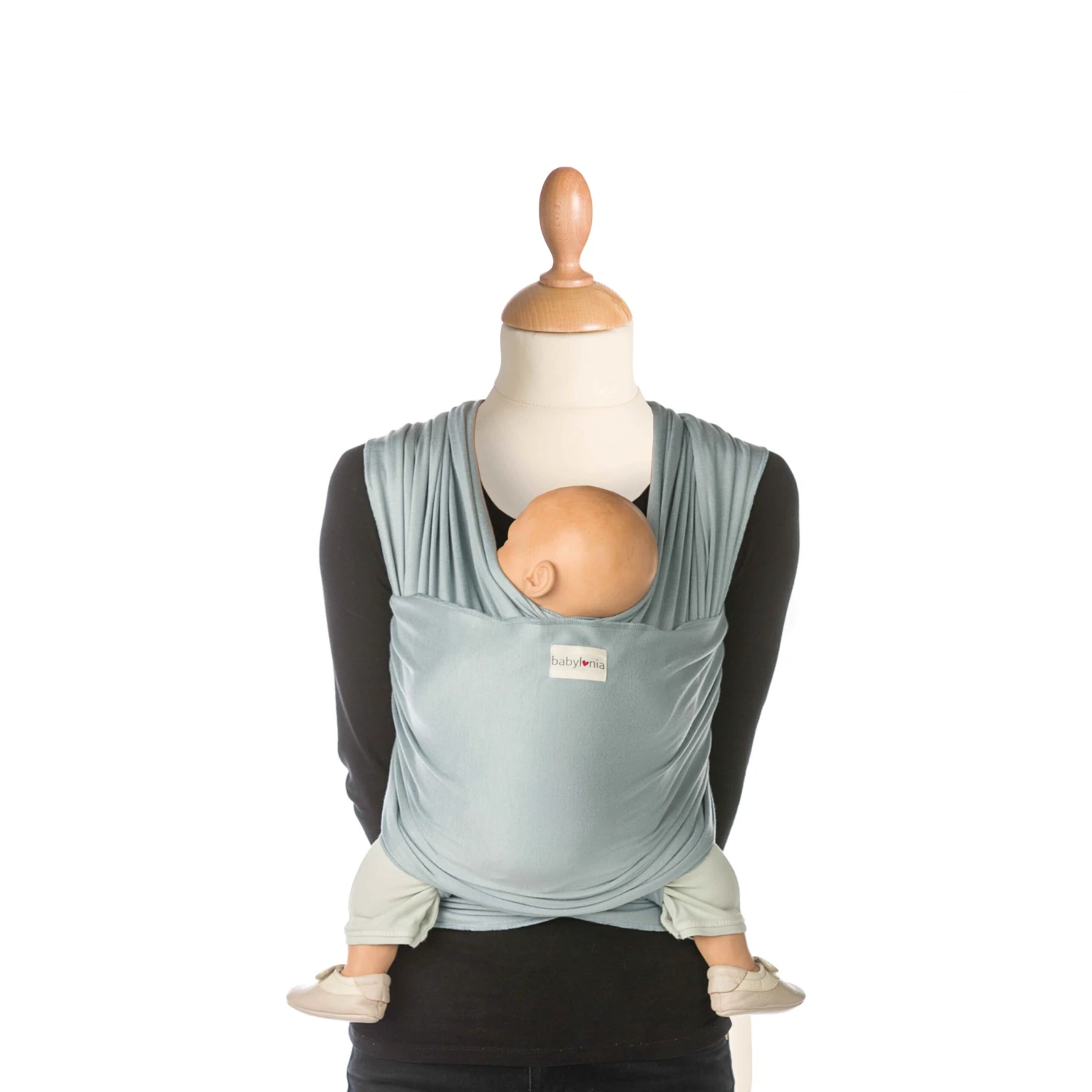 Echarpe De Portage Tricot-slen Bamboo Blue Fog De Babylonia 1 Echarpe De Portage Tricot-slen Bamboo Blue Fog De Babylonia