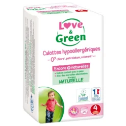 Couches-culottes écologiques Blanc T5 De Love & Green