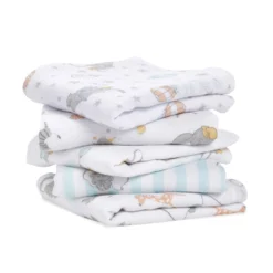Lot De 5 Langes Musy 60x60 Dumbo De Aden + Anais Essentials