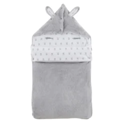 Nid D'ange Lapin Câlin Gris Taille Unique De P'tit Bisou