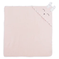 Cape De Bain Lapin Câlin Rose Primrose De P'tit Bisou