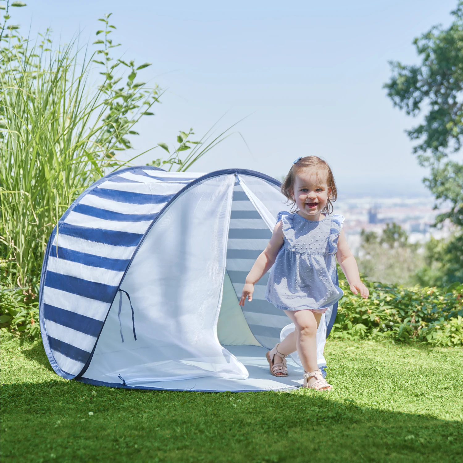 Tente Anti-UV Haute Protection 50+ Marinière Bleu De Babymoov 2 Tente Anti-UV Haute Protection 50+ Marinière Bleu De Babymoov – Image 2