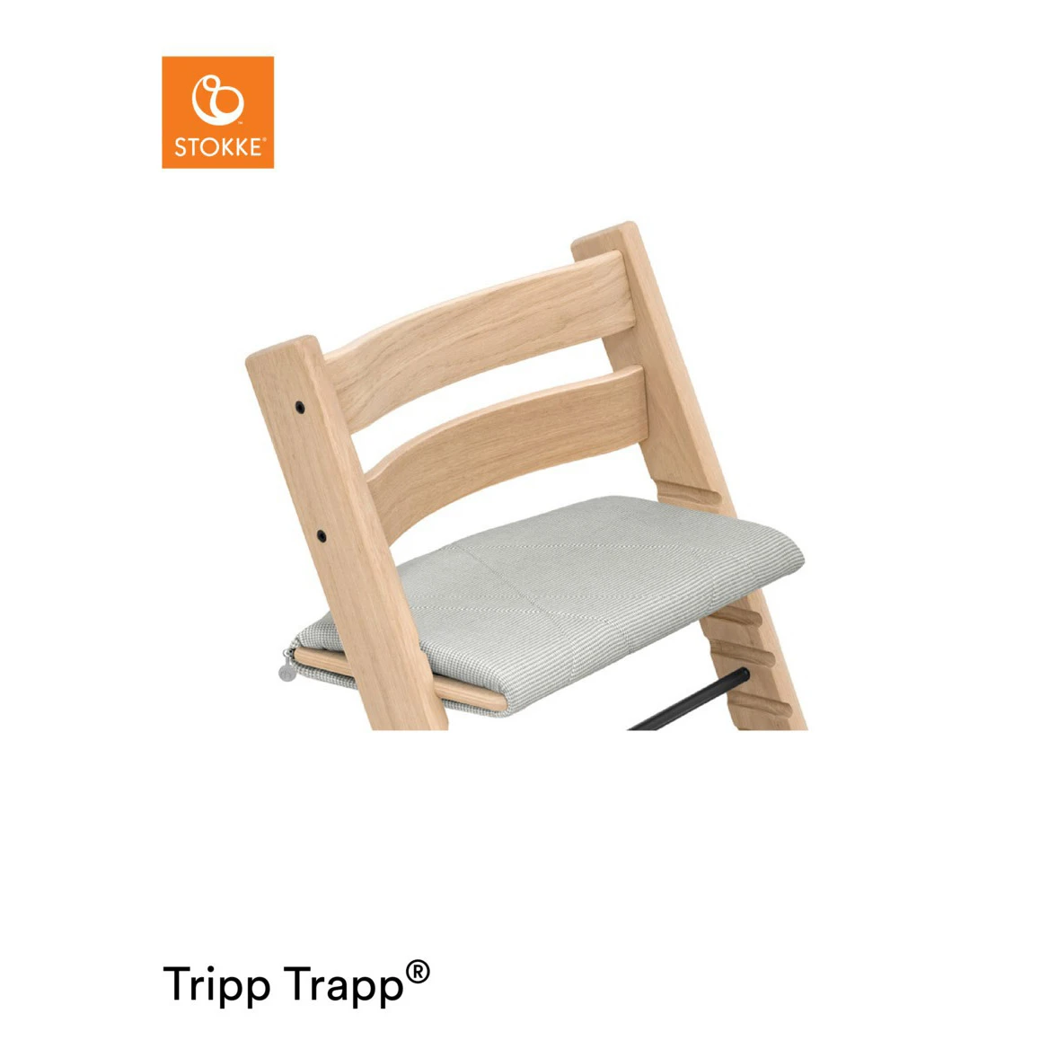 Coussin De Chaise Tripp Trapp® Classic Gris Nordique De Stokke® 4 Coussin De Chaise Tripp Trapp® Classic Gris Nordique De Stokke® – Image 4