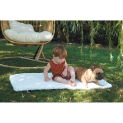 Matelas Bébé De Voyage Ocean Friendly Blanc/Bleu 60 X 120 Cm De Candide -CYBEX || Beaba || Stokke Soldes Boutique 01150395 7