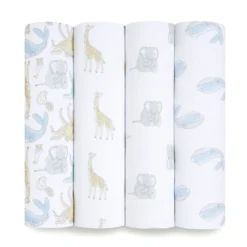 Lot De 4 Maxi-Langes Mousseline Natural History De Aden + Anais Essentials