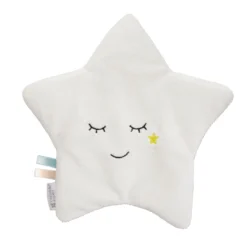 Mon étoile Relax Bouillotte Graines De Lin Blanc/Gris De Candide