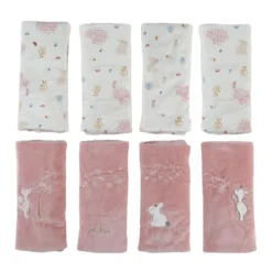 Lina & Joy Protège Barreaux Pour Lits & Parcs Bébé Rose De Noukies