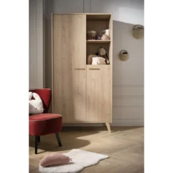 Arty Armoire 2 Portes Chêne Suave De Sauthon Baby's Sweet Home -CYBEX || Beaba || Stokke Soldes Boutique 01156299 4