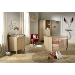 Arty Armoire 2 Portes Chêne Suave De Sauthon Baby's Sweet Home -CYBEX || Beaba || Stokke Soldes Boutique 01156299 5