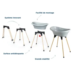 THERMOBABY® Pack Transat Vasco 5 En 1 Gris Charme De Thermobaby -CYBEX || Beaba || Stokke Soldes Boutique 01158543 3