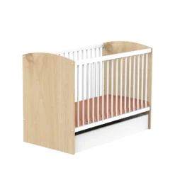 Alice Lit Bébé Blanc Et Bois 60 X 120 Cm De Sauthon Baby's Sweet Home -CYBEX || Beaba || Stokke Soldes Boutique 01159565 3 scaled
