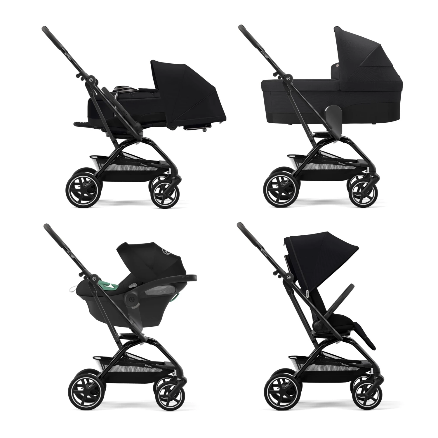 Poussette Eezy S Twist+ 2 Black Moon/Black De CYBEX 8 Poussette Eezy S Twist+ 2 Black Moon/Black De CYBEX – Image 8