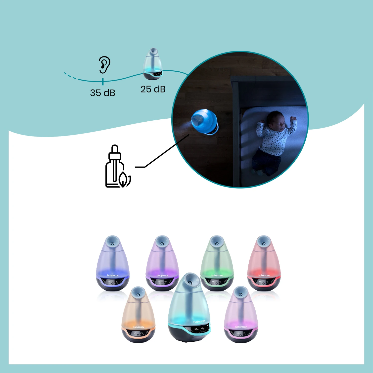 Hygro(+) Humidicateur à Vapeur Froide + Mouche Bébé Blanc De Babymoov 5 Hygro(+) Humidicateur à Vapeur Froide + Mouche Bébé Blanc De Babymoov – Image 5