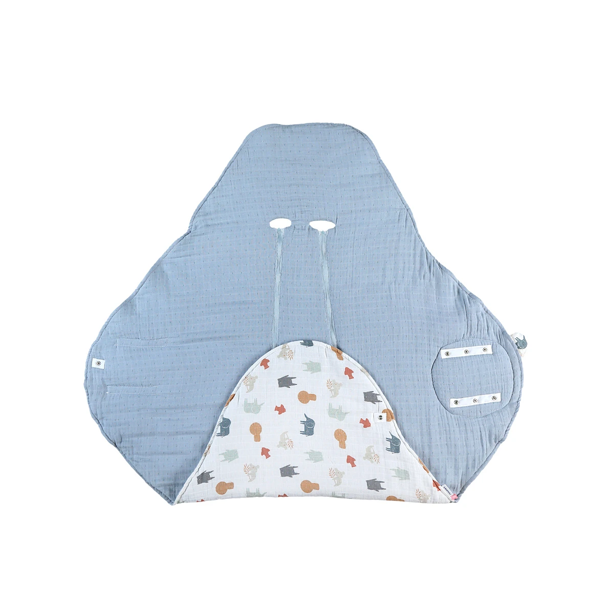 Mix & Match Couverture Promenade Mousseline Bio Jungle De Noukies 5 Mix & Match Couverture Promenade Mousseline Bio Jungle De Noukies – Image 5