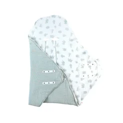 Mix & Match Couverture Promenade Mousseline Bio Safari Sauge De Noukies -CYBEX || Beaba || Stokke Soldes Boutique 01165105 6