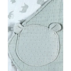 Mix & Match Couverture Promenade Mousseline Bio Safari Sauge De Noukies -CYBEX || Beaba || Stokke Soldes Boutique 01165105 7