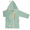 Peignoir Pingouin Vert 2-4 Ans De L'Oiseau Bateau