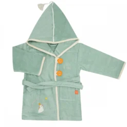 Peignoir Pingouin Vert 2-4 Ans De L'Oiseau Bateau