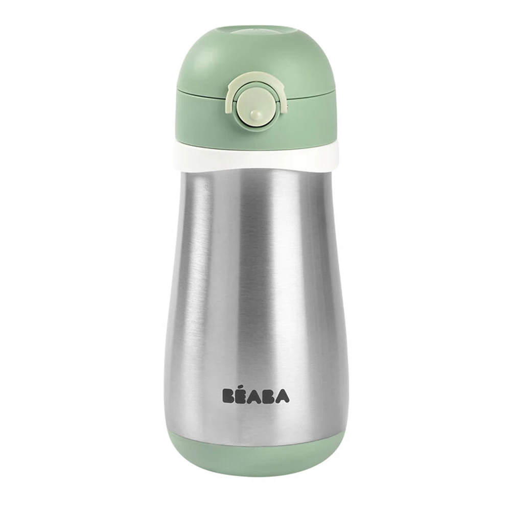 Beaba Gourde Inox Vert Sauge 350 Ml De Béaba 1 Beaba Gourde Inox Vert Sauge 350 Ml De Béaba