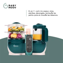 Nutribaby(+) Robot Multifonctions Bébé 6 En 1 Opal Green De Babymoov 12 Nutribaby(+) Robot Multifonctions Bébé 6 En 1 Opal Green De Babymoov -CYBEX || Beaba || Stokke Soldes Boutique 01170551 3