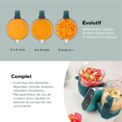 Nutribaby(+) Robot Multifonctions Bébé 6 En 1 Opal Green De Babymoov 14 Nutribaby(+) Robot Multifonctions Bébé 6 En 1 Opal Green De Babymoov -CYBEX || Beaba || Stokke Soldes Boutique 01170551 5