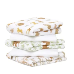 Lot De 5 Langes Musy 60x60 Tanzania De Aden + Anais Essentials