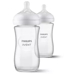 Lot De 2 Biberons Natural En Verre 3.0 240 Ml De Philips AVENT