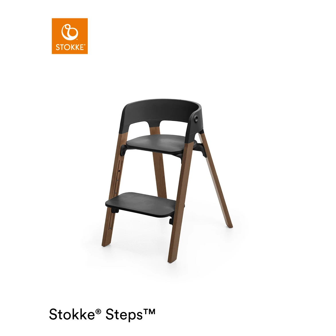 Chaise Steps™ Noir / Marron Doré De Stokke® 1 Chaise Steps™ Noir / Marron Doré De Stokke®