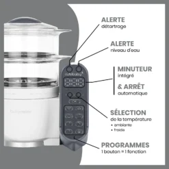 Pack Batch Cooking Nutribaby(+) & 3 Babybols 250mL Blanc De Babymoov -CYBEX || Beaba || Stokke Soldes Boutique 01174504 6