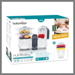 Pack Batch Cooking Nutribaby(+) & 3 Babybols 250mL Blanc De Babymoov -CYBEX || Beaba || Stokke Soldes Boutique 01174504 9