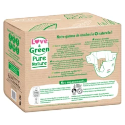 Couches écologiques Pure Nature Eco Label T1 De Love & Green 9 Couches écologiques Pure Nature Eco Label T1 De Love & Green -CYBEX || Beaba || Stokke Soldes Boutique 1036034 3