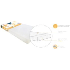 Matelas Essentiel 60x120 Blanc 60 X 120 Cm De Candide -CYBEX || Beaba || Stokke Soldes Boutique 30755944 1