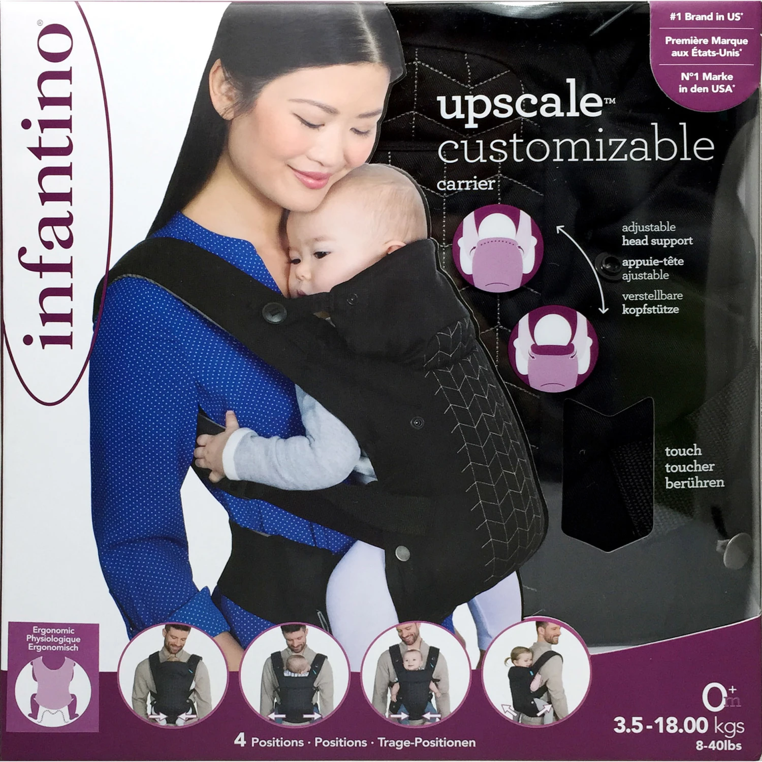 Porte Bébé Customizable Noir De Infantino 6 Porte Bébé Customizable Noir De Infantino – Image 6